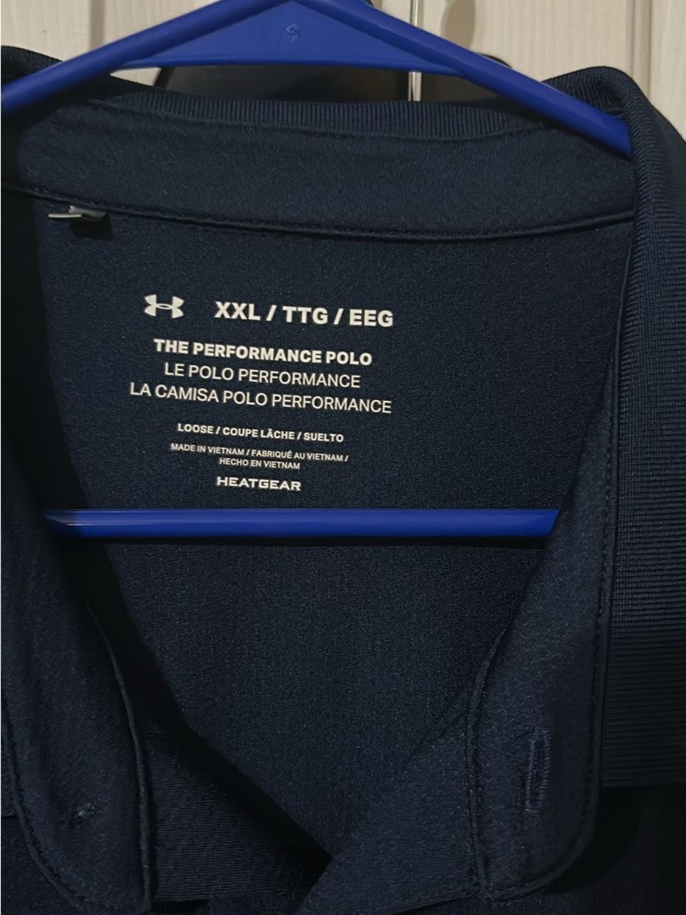 Under Armour Navy Performance Polo for Men